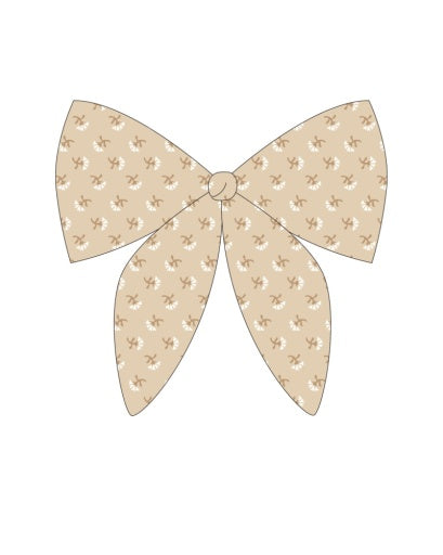 Quincy Mae Bow French Flora in BUTTERSCOTCH