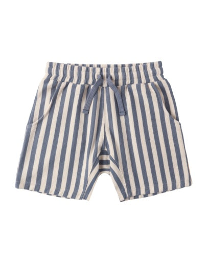 Rylee + Cru Relaxed Short Marine Stripe in MARINE
