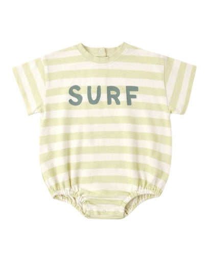 Relaxed Bubble Romper Surf in CITRON