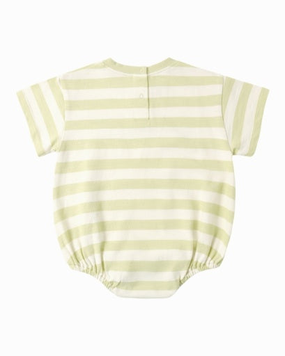 Relaxed Bubble Romper Surf in CITRON