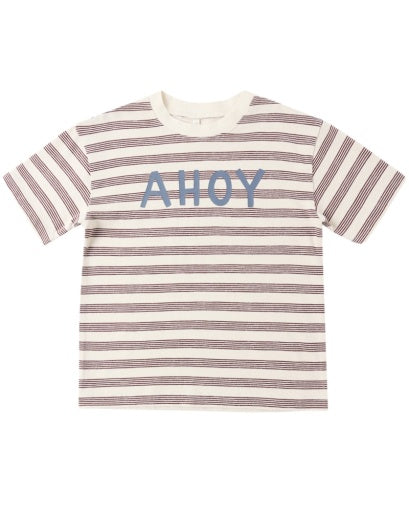 Rylee + Cru Relaxed Tee Ahoy in BROWN
