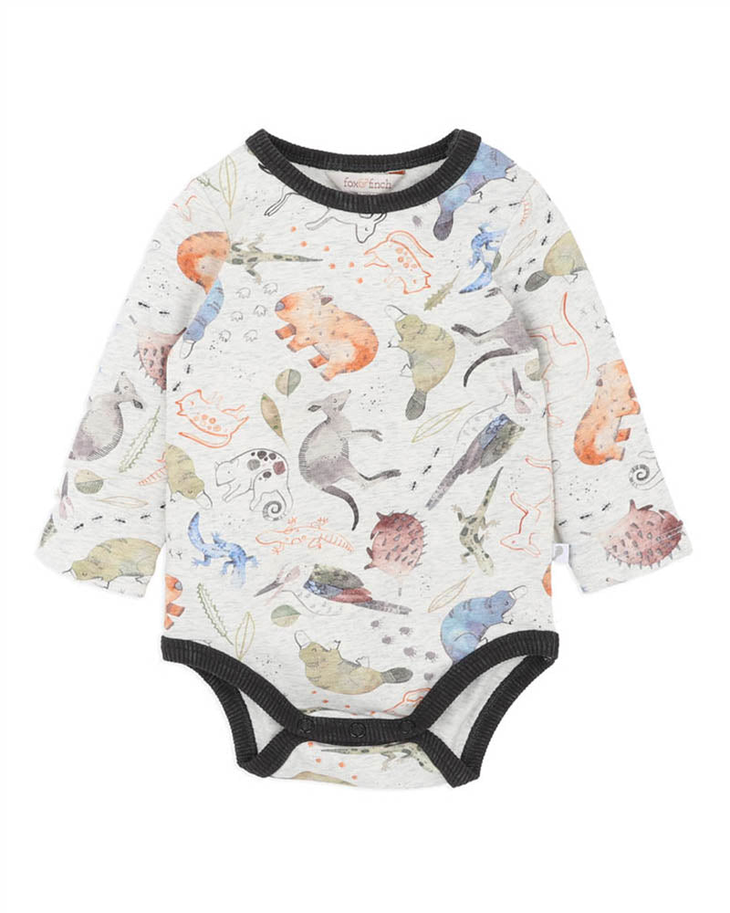 Fox & Finch Outback Adventure Ls Bodysuit in MULTI