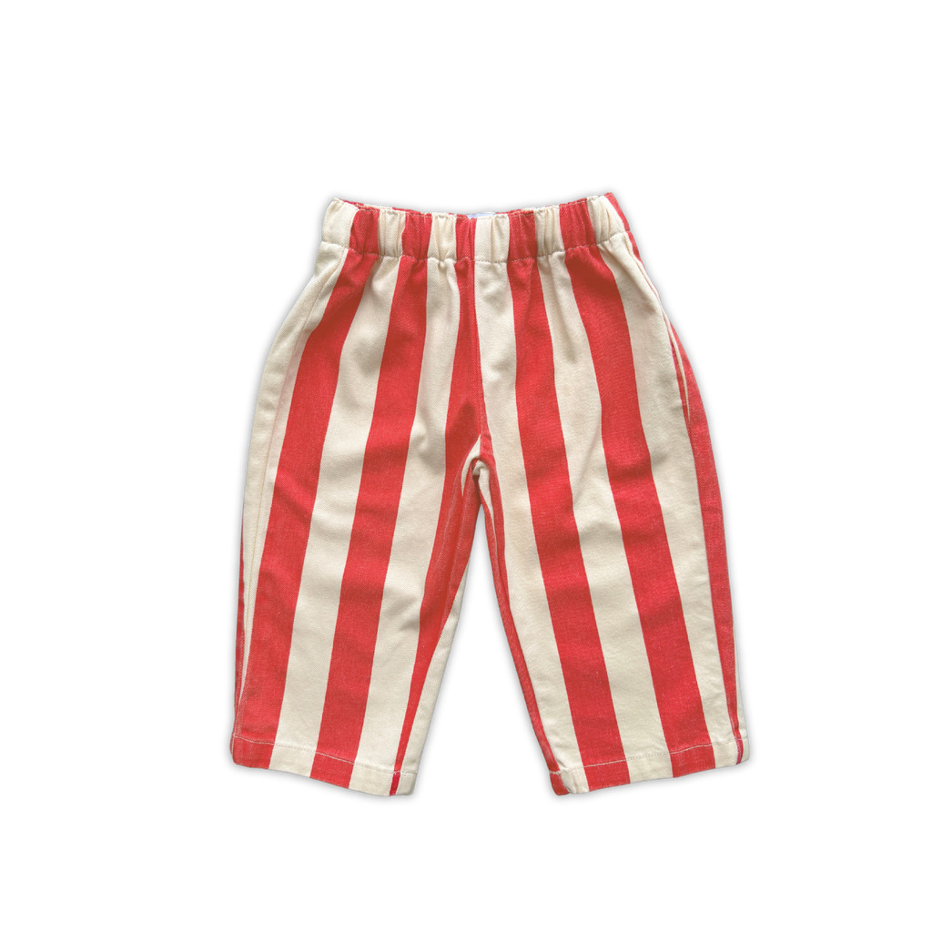 Grown Organic Everyday Stripe Pant - Sauce in Single