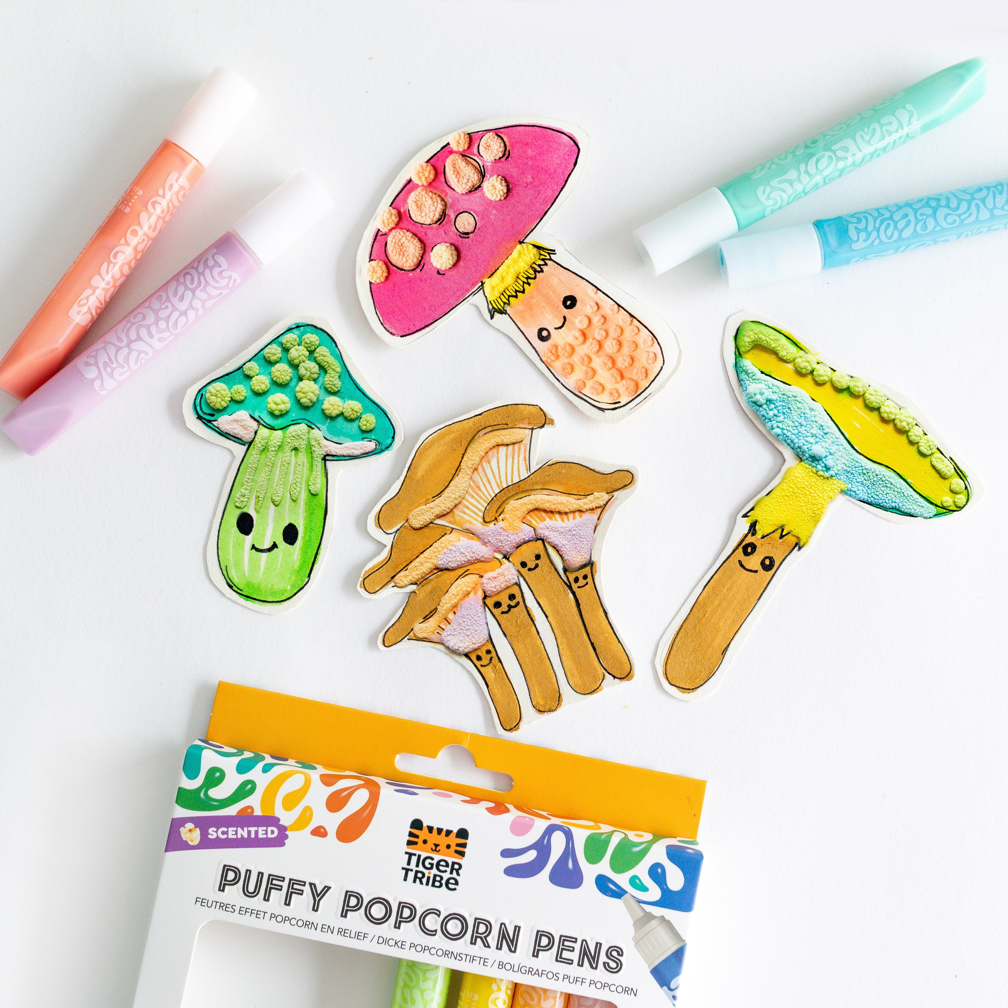 Tiger Tribe Scented Puffy Popcorn Pens in Single