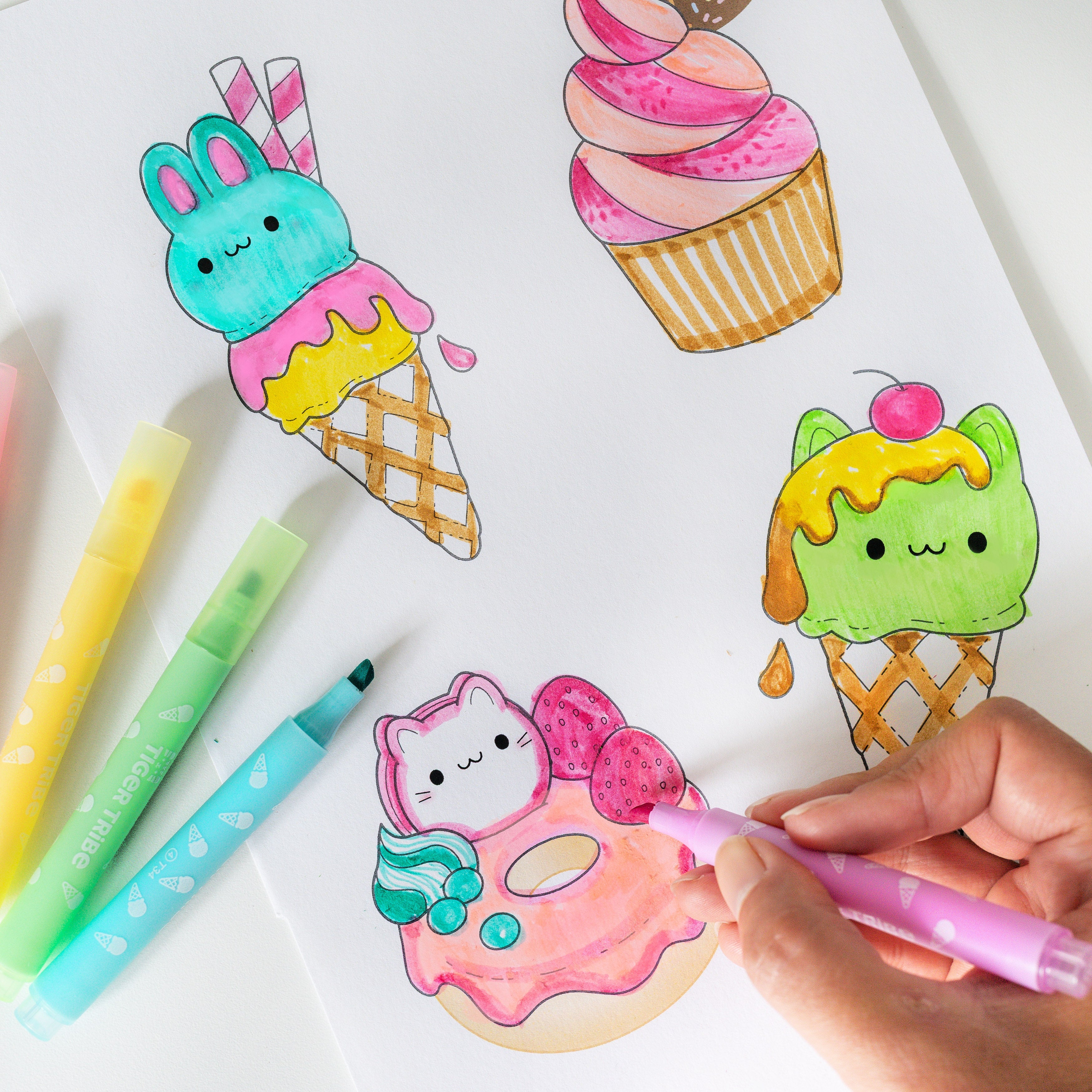 Tiger Tribe Scented Sundae Markers in Single