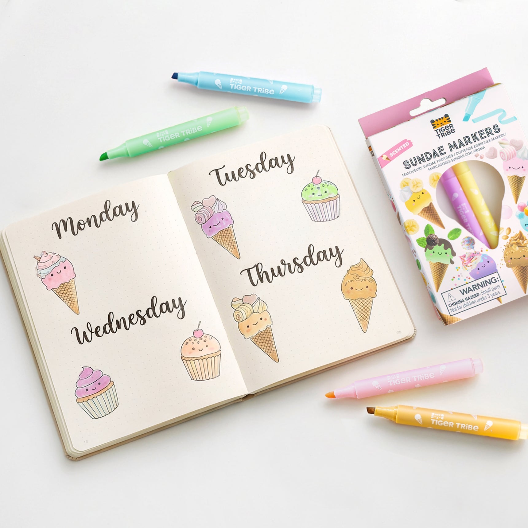 Tiger Tribe Scented Sundae Markers in Single