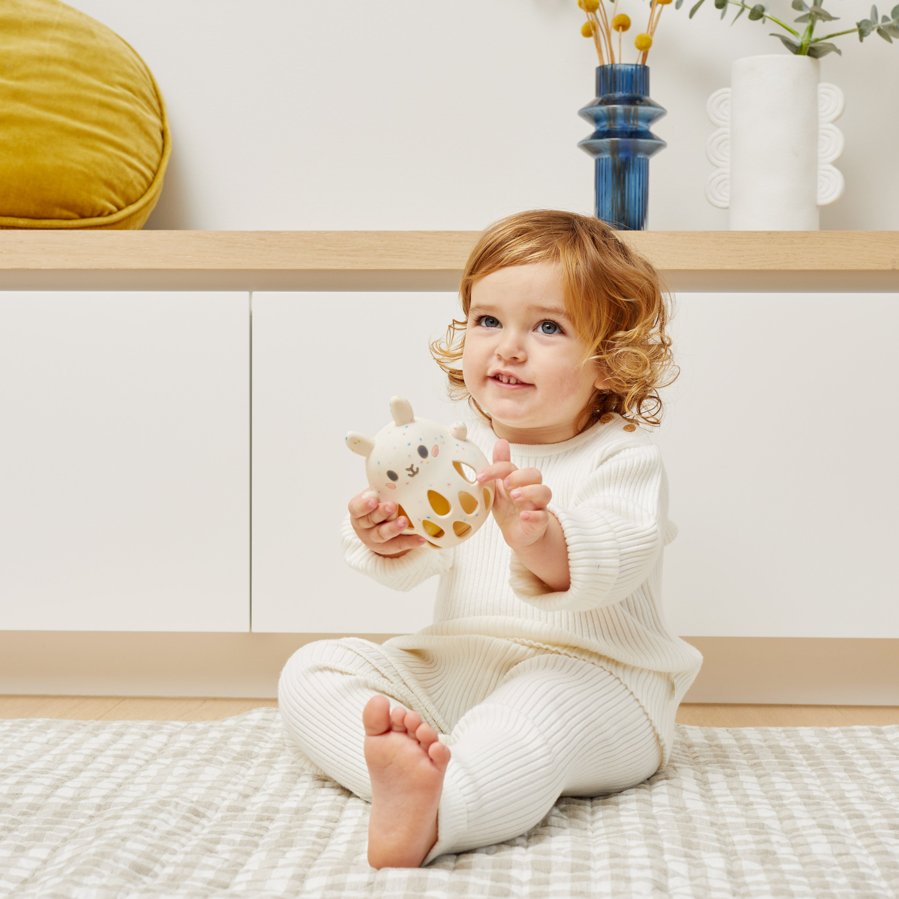 Tiger Tribe Silicone Rattle - Bunny in Single