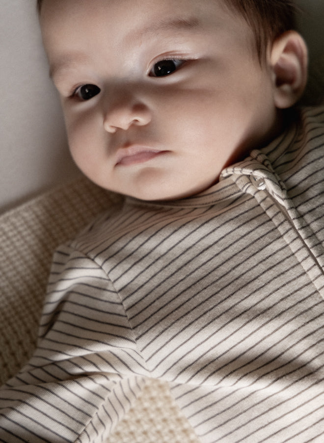 Nature Baby Dreamlands Suit in Mushroom Pinstripe