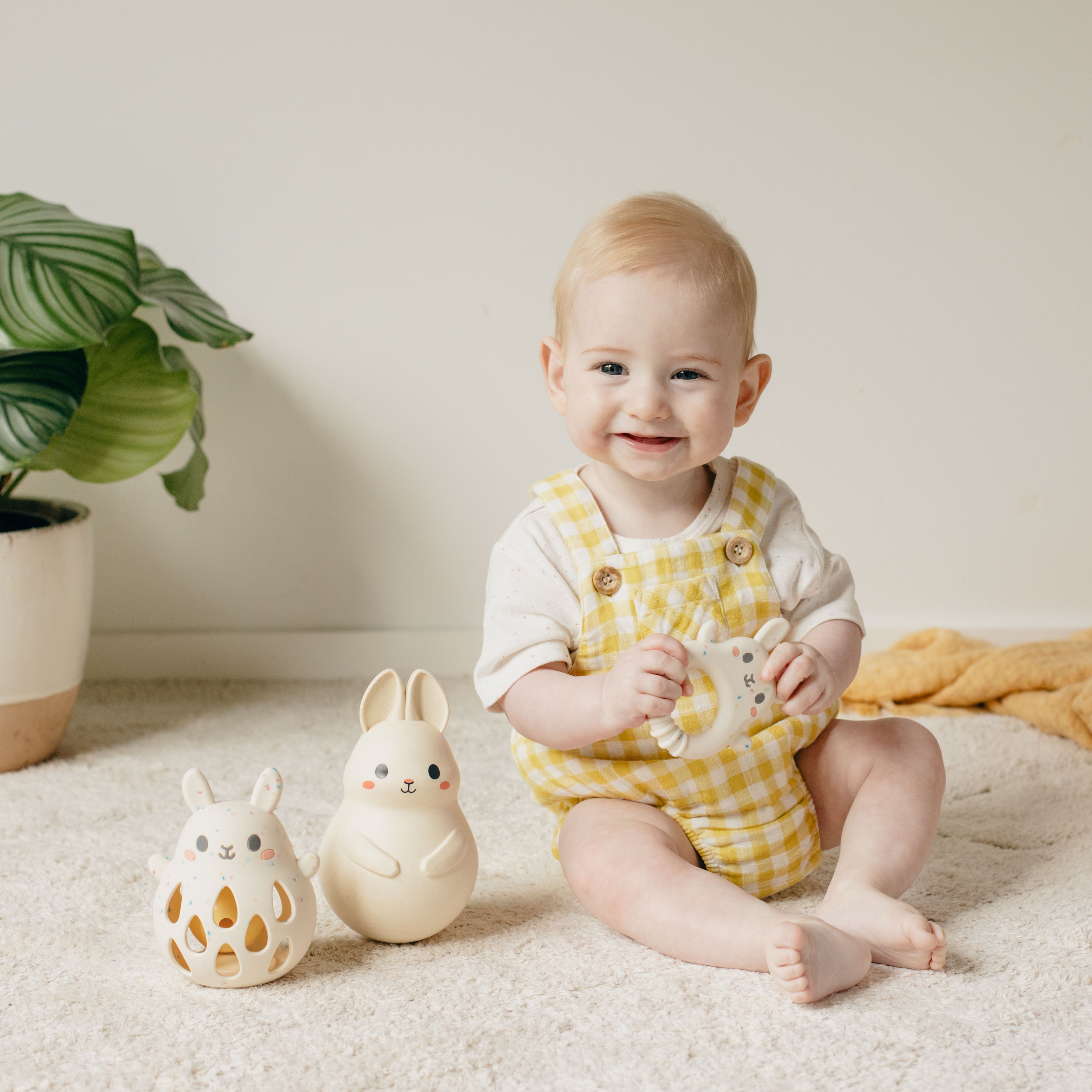 Tiger Tribe Silicone Rattle - Bunny in Single
