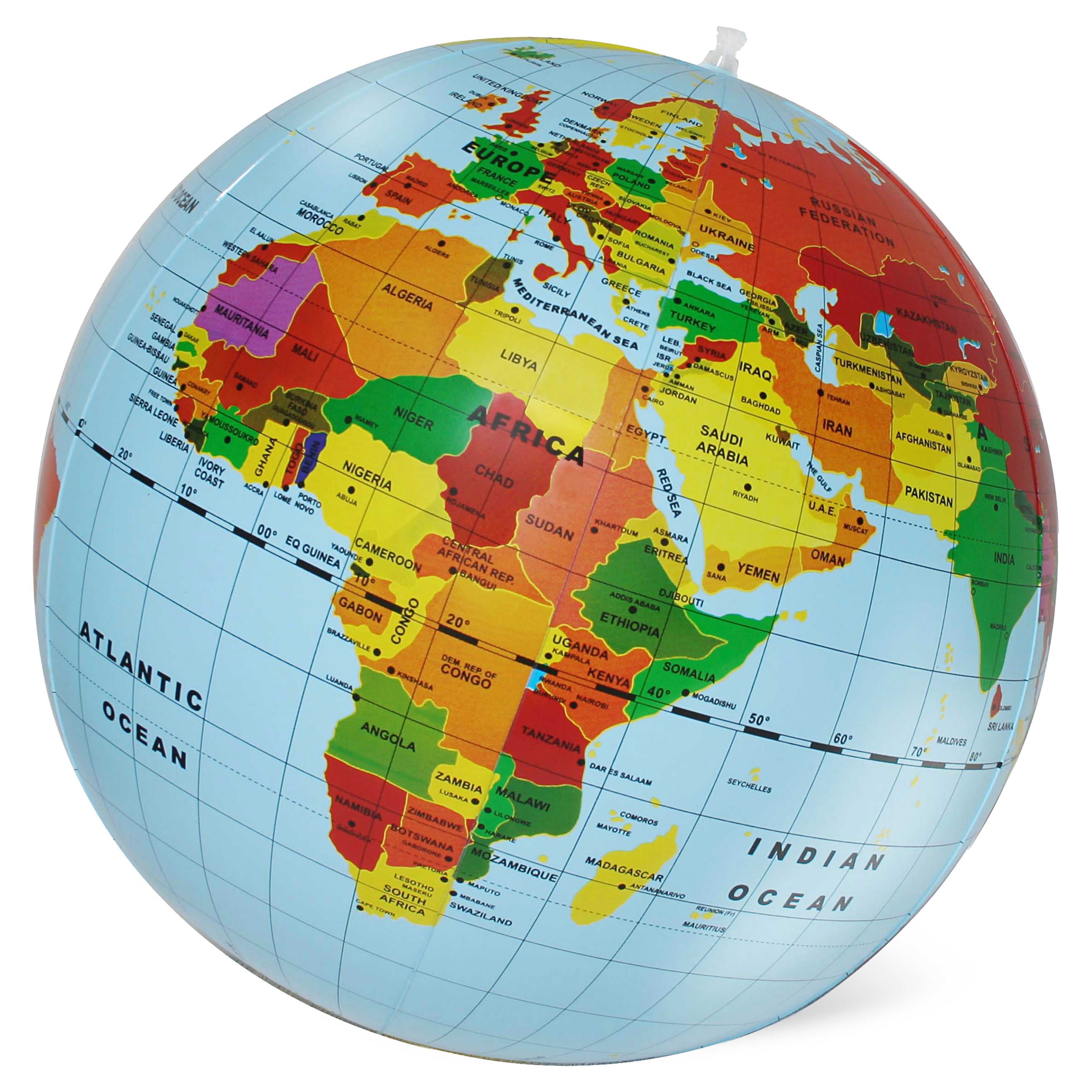 Tiger Tribe World Globe - Countries & Cities - 50cm in Single