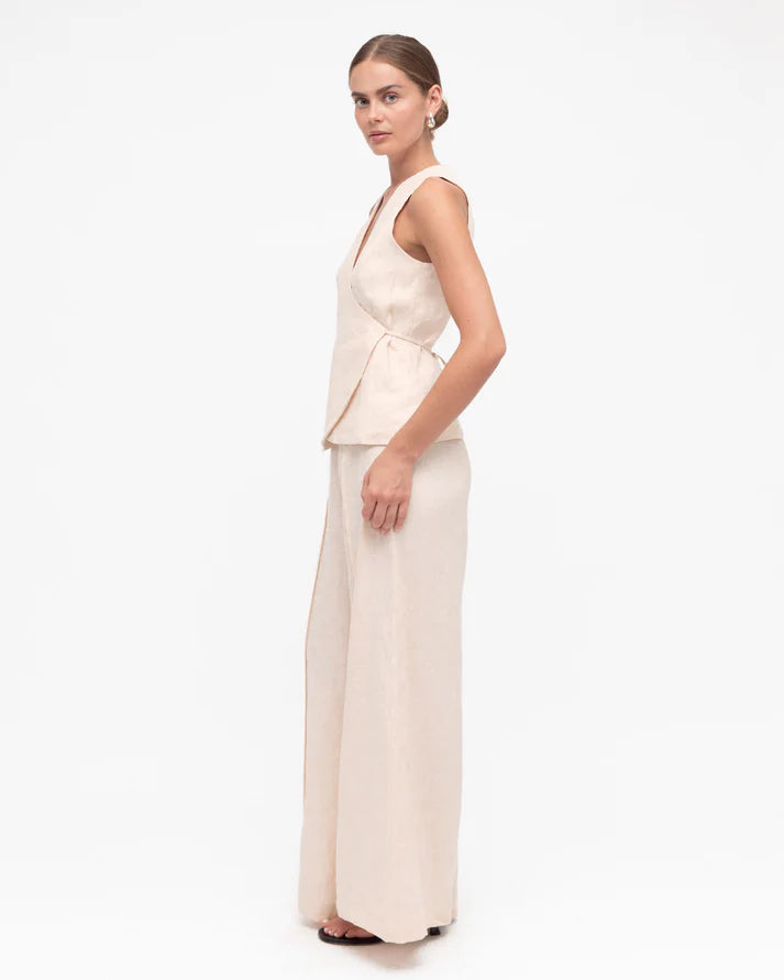 White Closet - Linen Vest Top