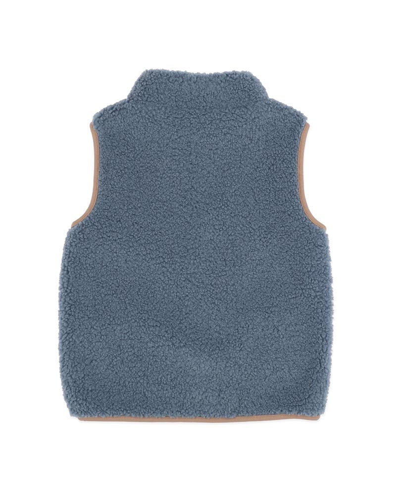 Bébé by Minihaha Blue Sherpa Vest 3-5 Yrs in BLUE