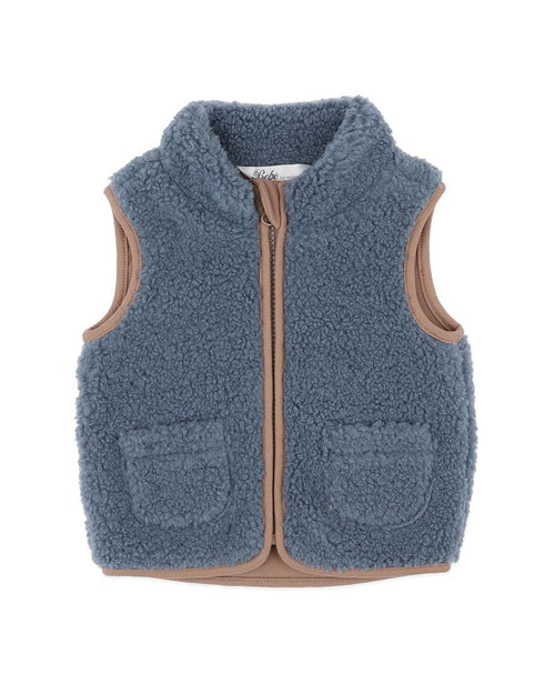 Bébé by Minihaha Blue Sherpa Vest in BLUE