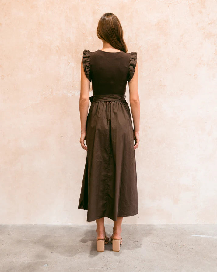 Ebby & I - Lullaby Mix Media Midi Dress