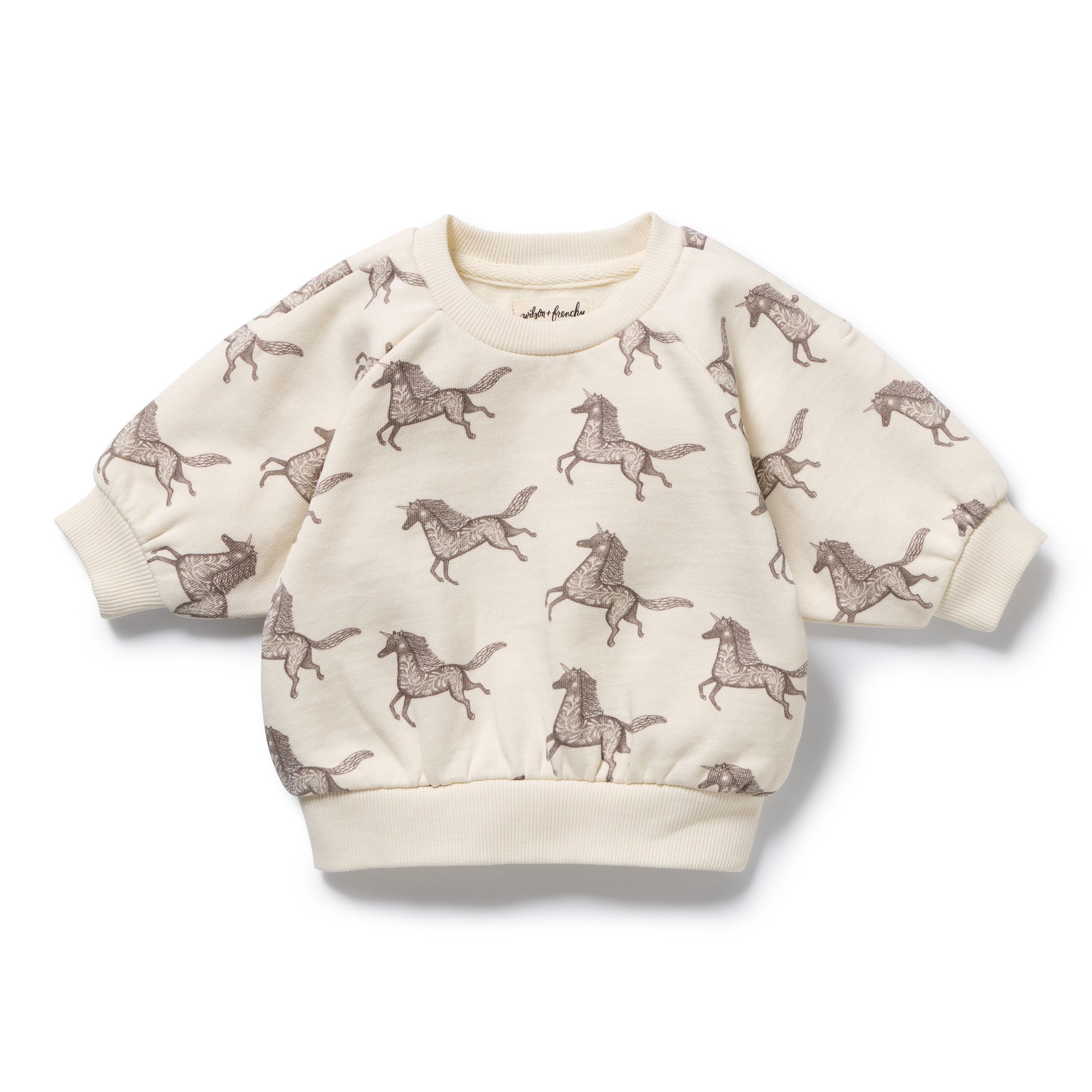 Wilson And Frenchy Little Unicorn Organic Terry Sweat