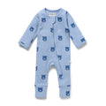 Wilson And Frenchy Bear Hugs Organic Waffle Zipsuit