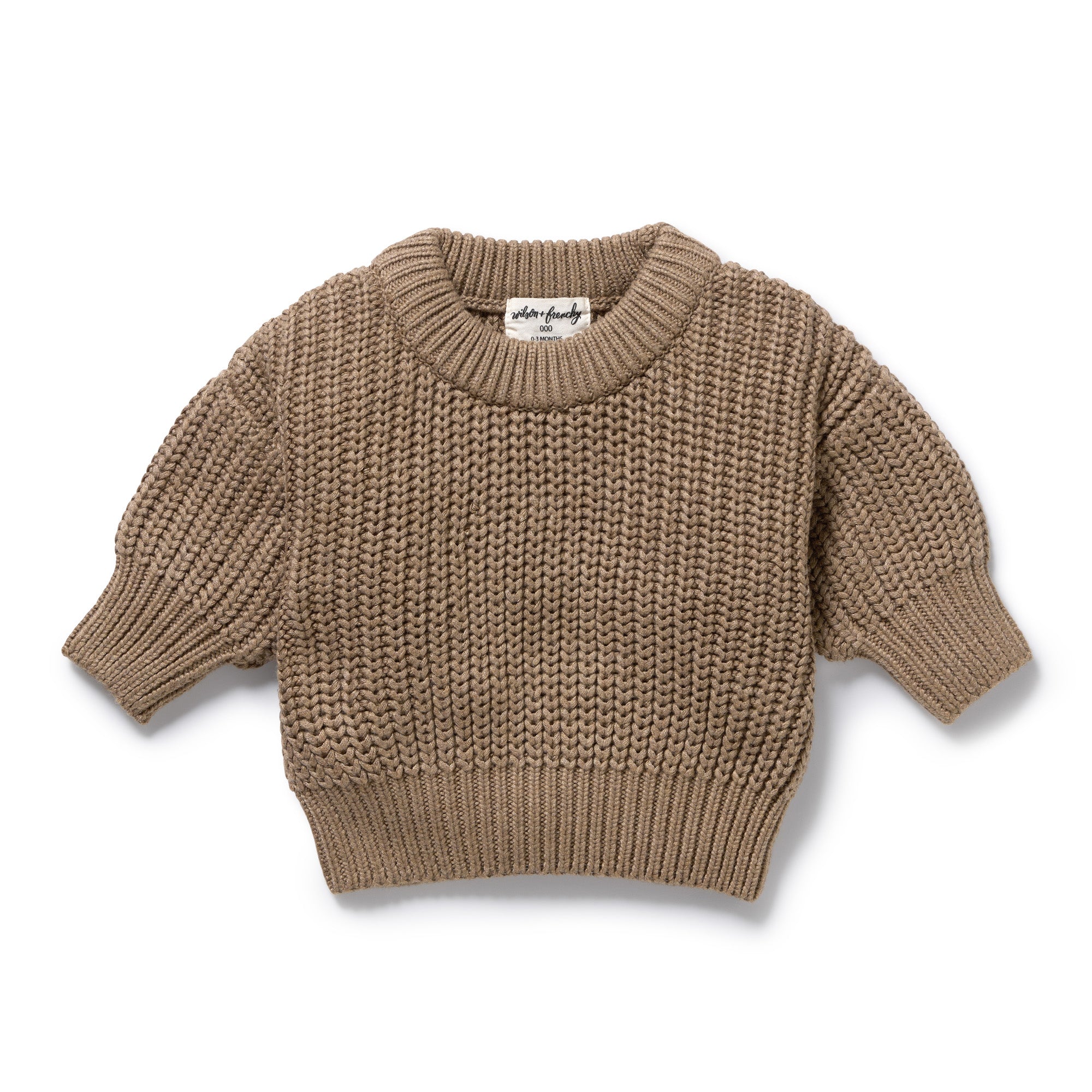 Wilson And Frenchy Chestnut Organic Knitted Jumper
