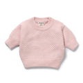 Wilson And Frenchy Marshmellow Organic Knitted Bubble Jumper