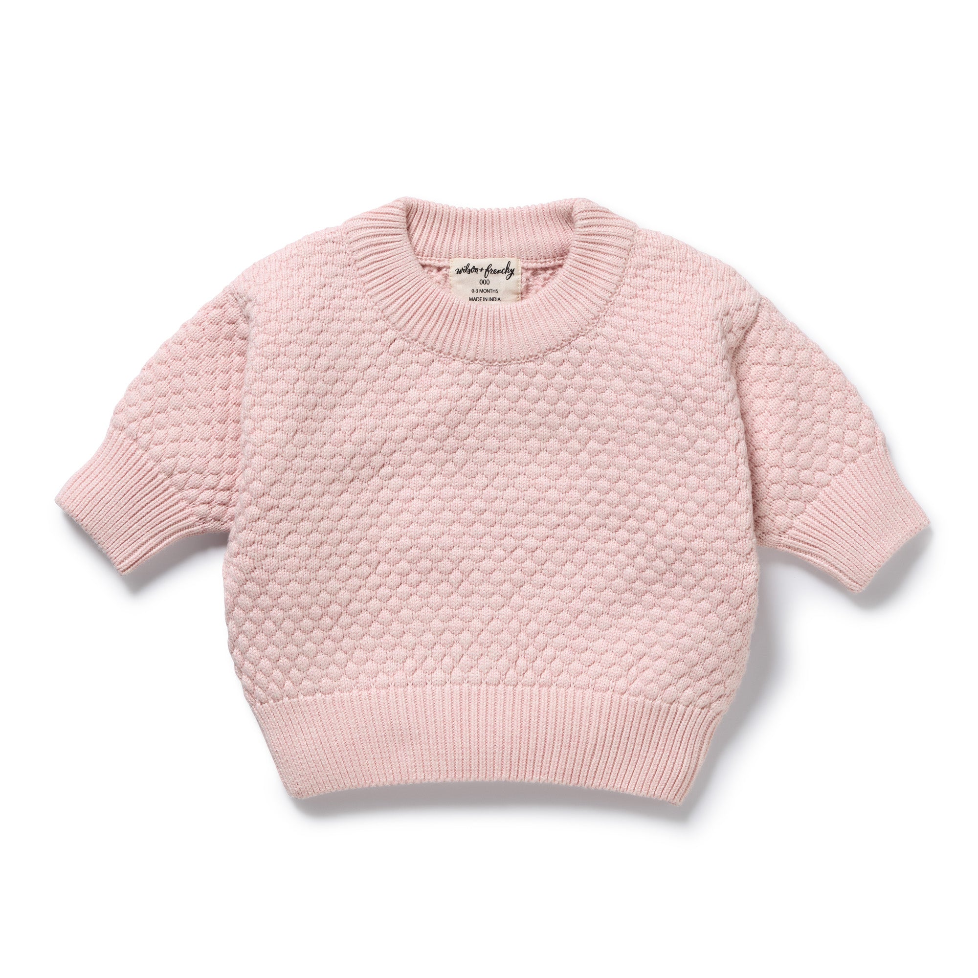 Wilson And Frenchy Marshmellow Organic Knitted Bubble Jumper
