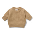 Wilson And Frenchy Oat Organic Knitted Bubble Jumper