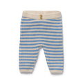Wilson And Frenchy Frosted Blue Organic Knitted Stripe Legging