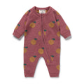 Wilson And Frenchy Clementine Organic Knitted Jacquard Growsuit