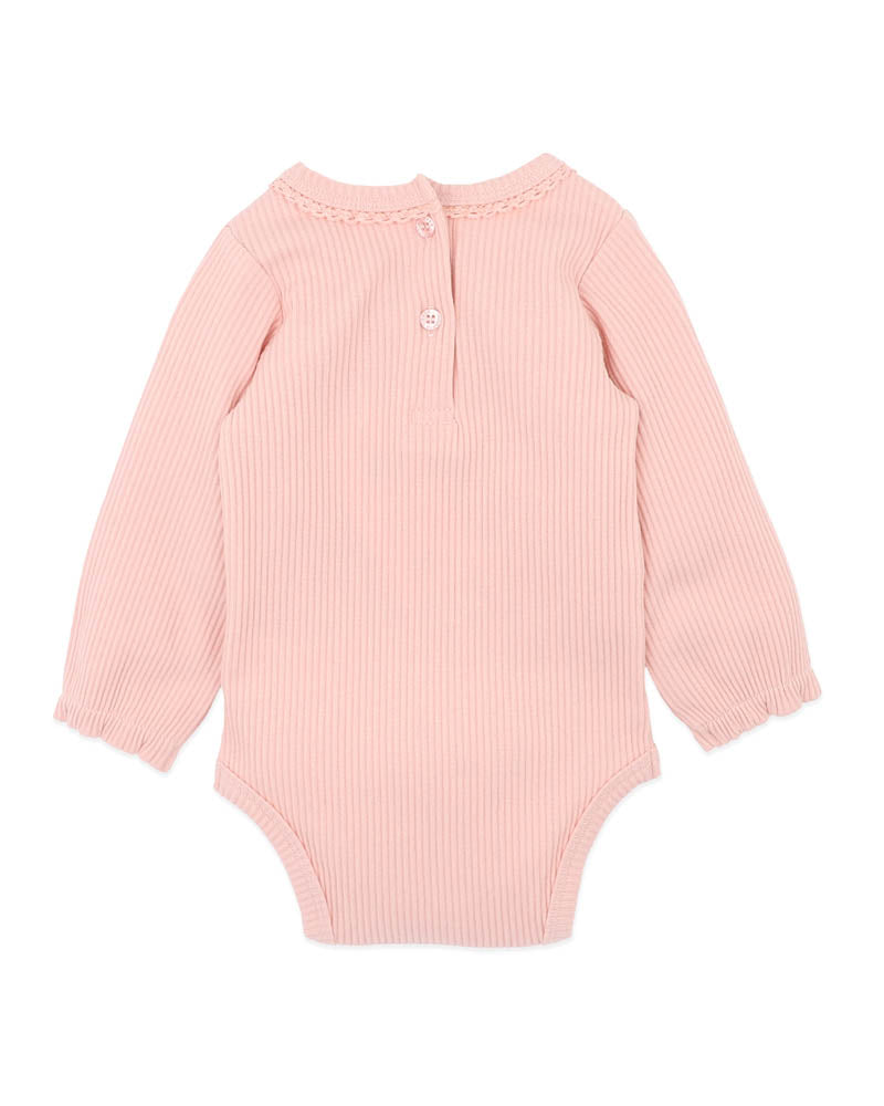 Bébé by Minihaha Emmy Ls Bodysuit in PINK