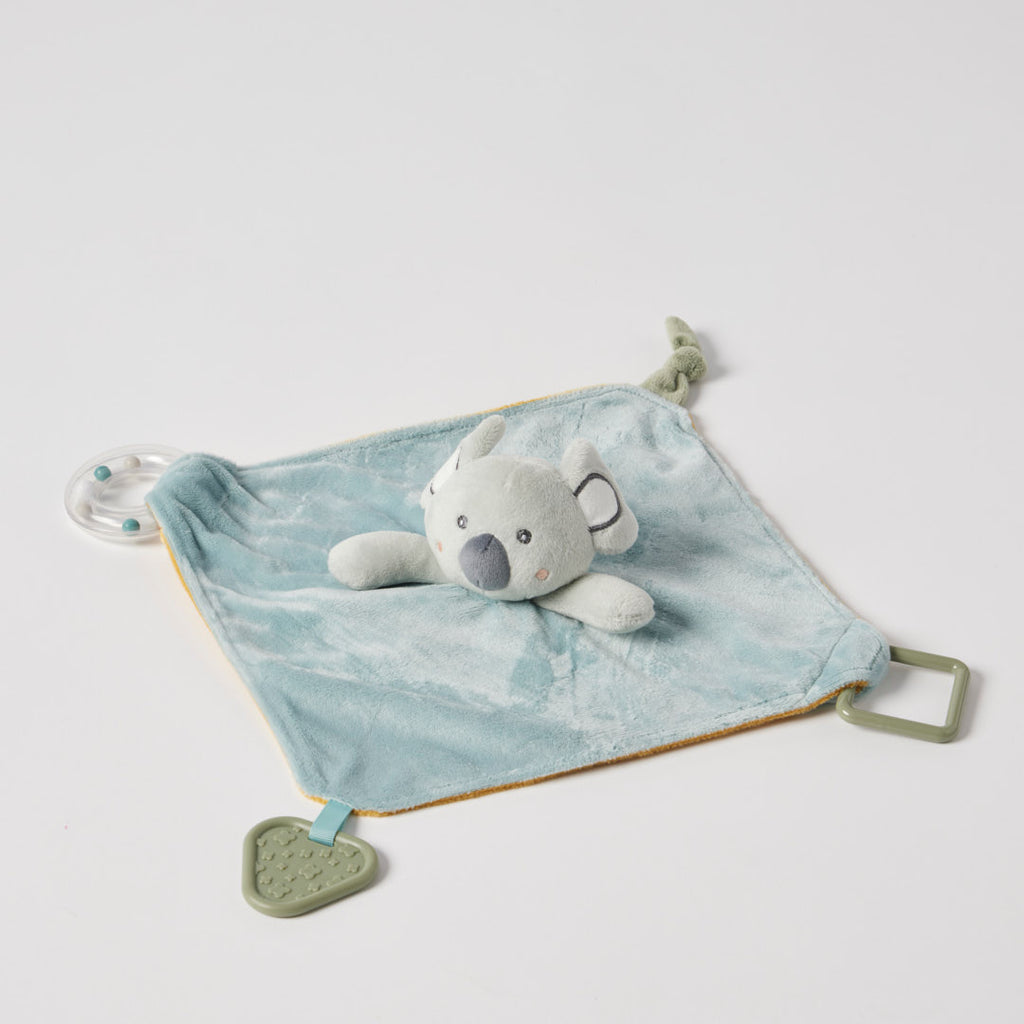 Jiggle & Giggle Hugglies Koala Rattle Comforter in Blue/Grey