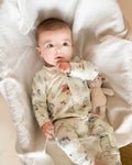 Bébé by Minihaha Hunter Organic Ls Zipsuit in GREEN