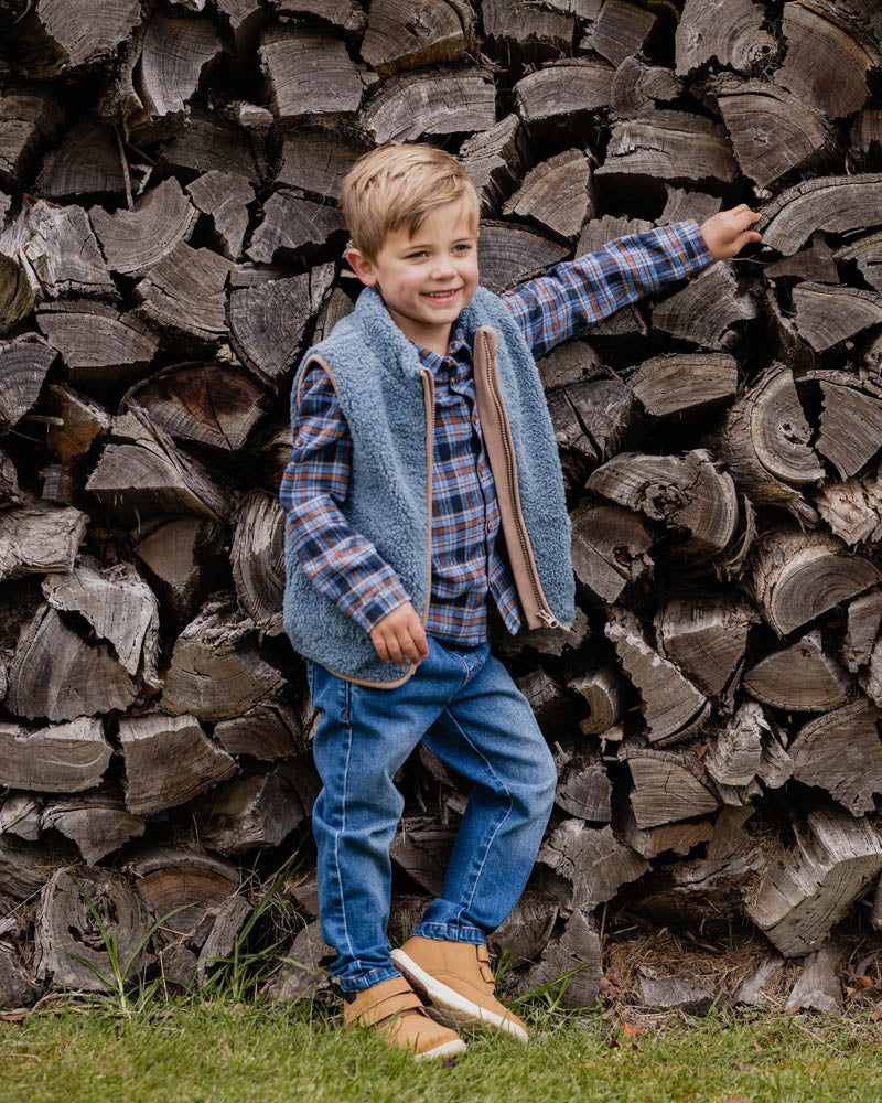 Bébé by Minihaha Hunter Denim Pull On Jeans 3-5 Yrs in BLUE