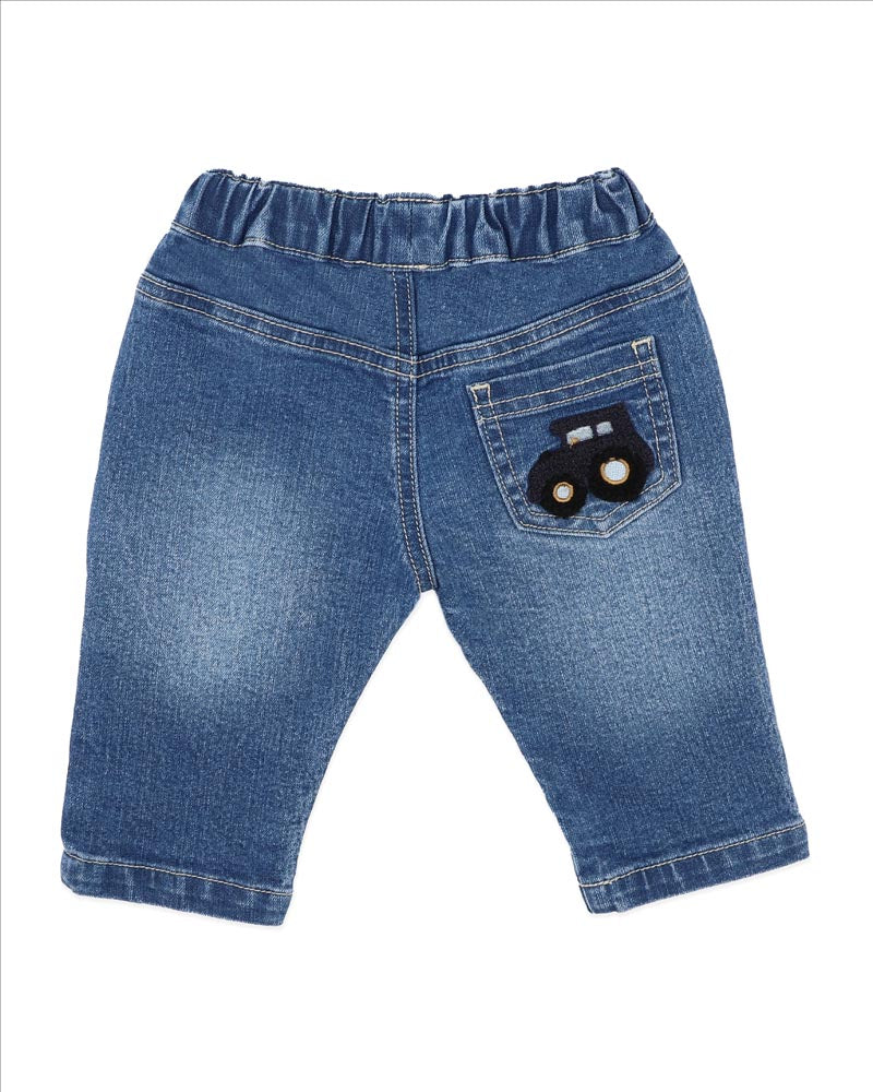 Bébé by Minihaha Hunter Denim Pull On Jeans in BLUE