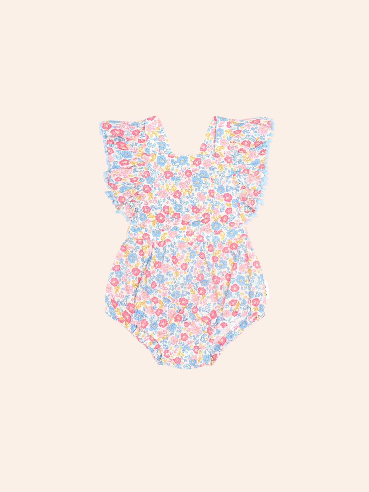HUXBABY VINTAGE FLORAL PLAYSUIT in MULTI