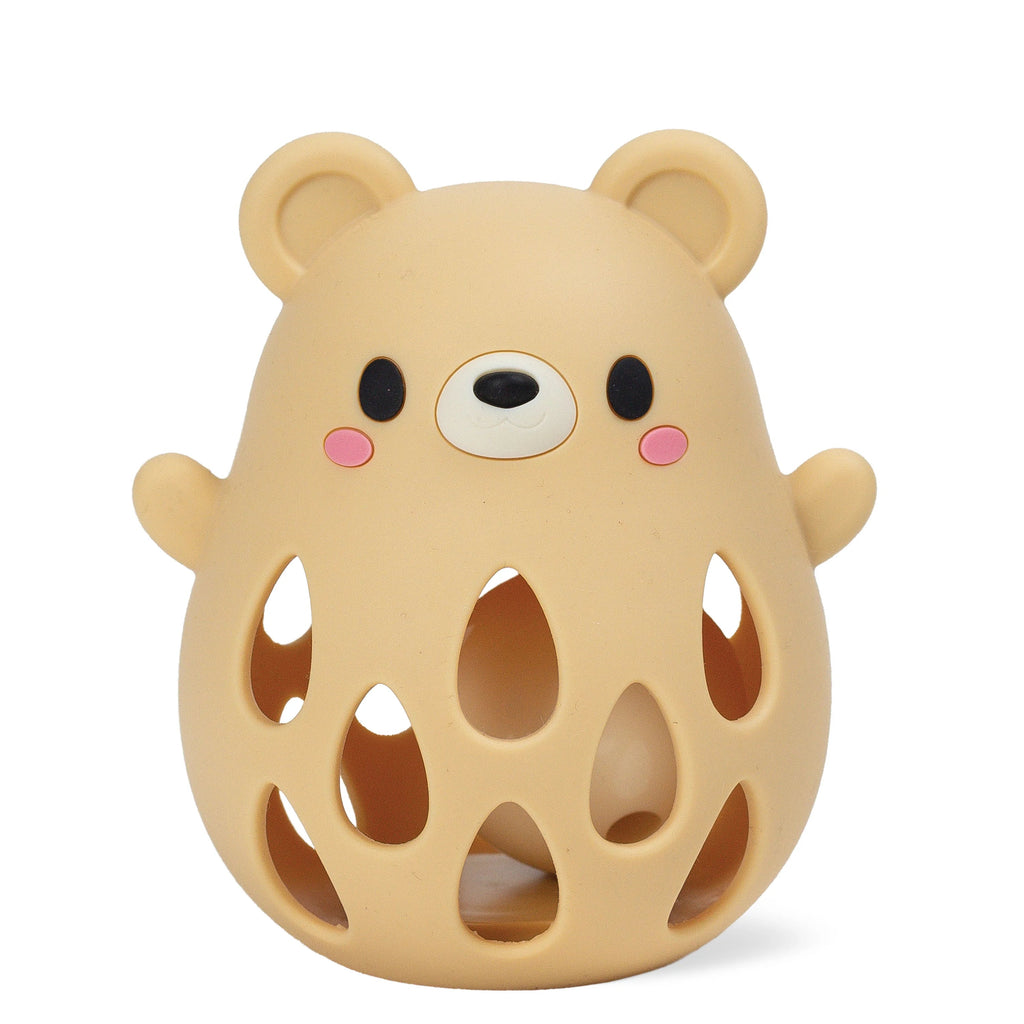 Tiger Tribe Silicone Rattle - Bear in Single