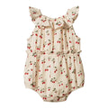 Nature Baby - Plum Suit Muslin - Strawberry Blush Print (NBSS25)