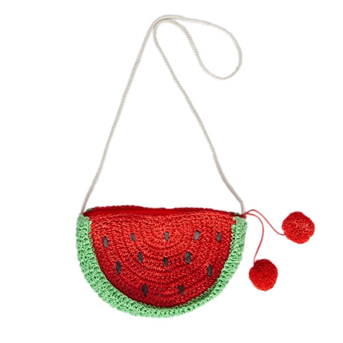 ACORN - Watermelon Segment Straw Bag