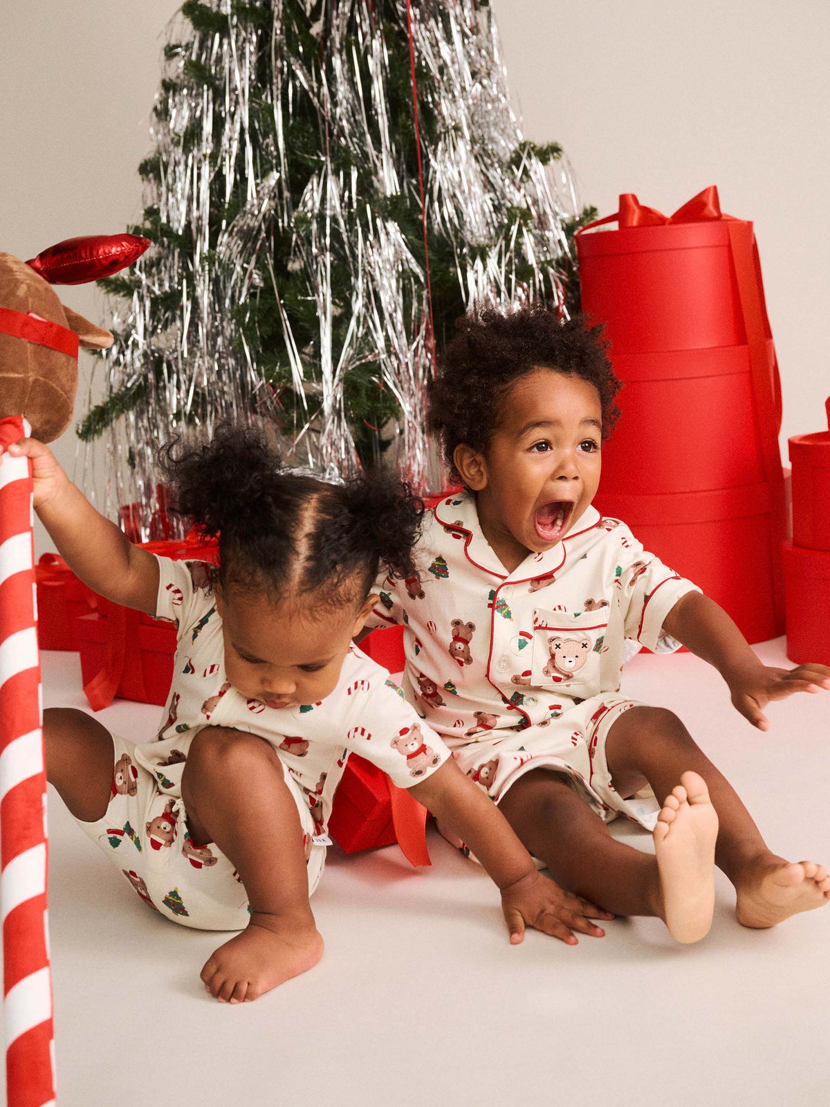 HUXBABY FESTIVE HUX PJ SET in EGGNOG