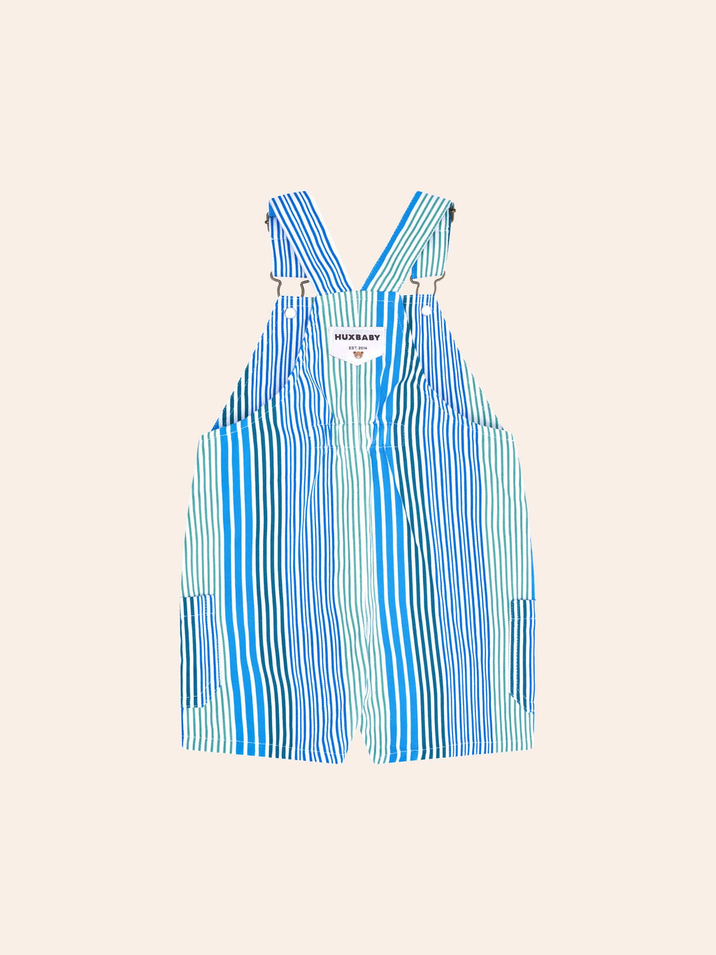HUXBABY Beach Club Hux Variegated Stripe Shortall in Single