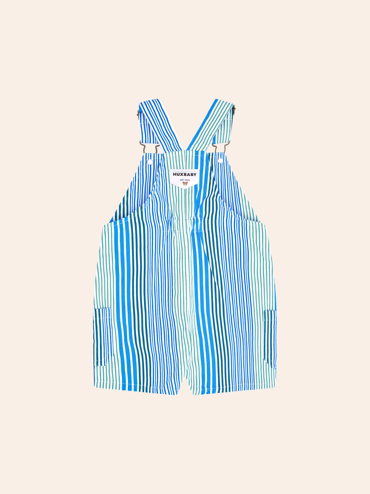 HUXBABY Beach Club Hux Variegated Stripe Shortall in Single