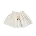 Grown Embroidered Ziggy Skirt - Cream in Single
