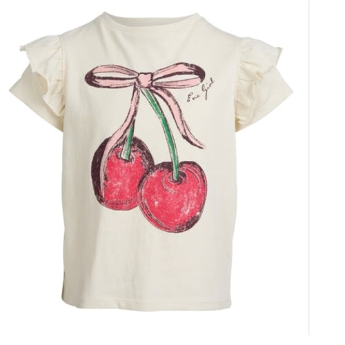 Eve Girl - Chloe Cherry Frill Tee (3-7)
