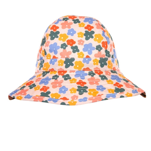Acorn - Flower Field Wide Brim Infant Hat (0-9m)