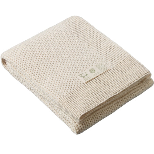 Nature Baby - Merino Knit Blanket - Natural (NBW24)