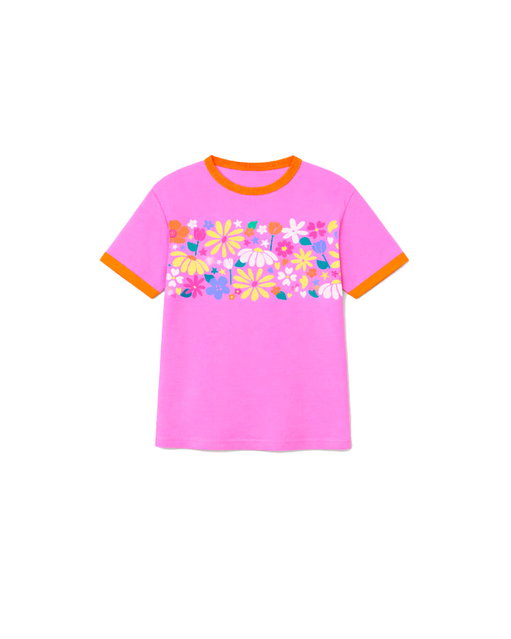 Milky Clothing Groovy Garden Tee in Pink