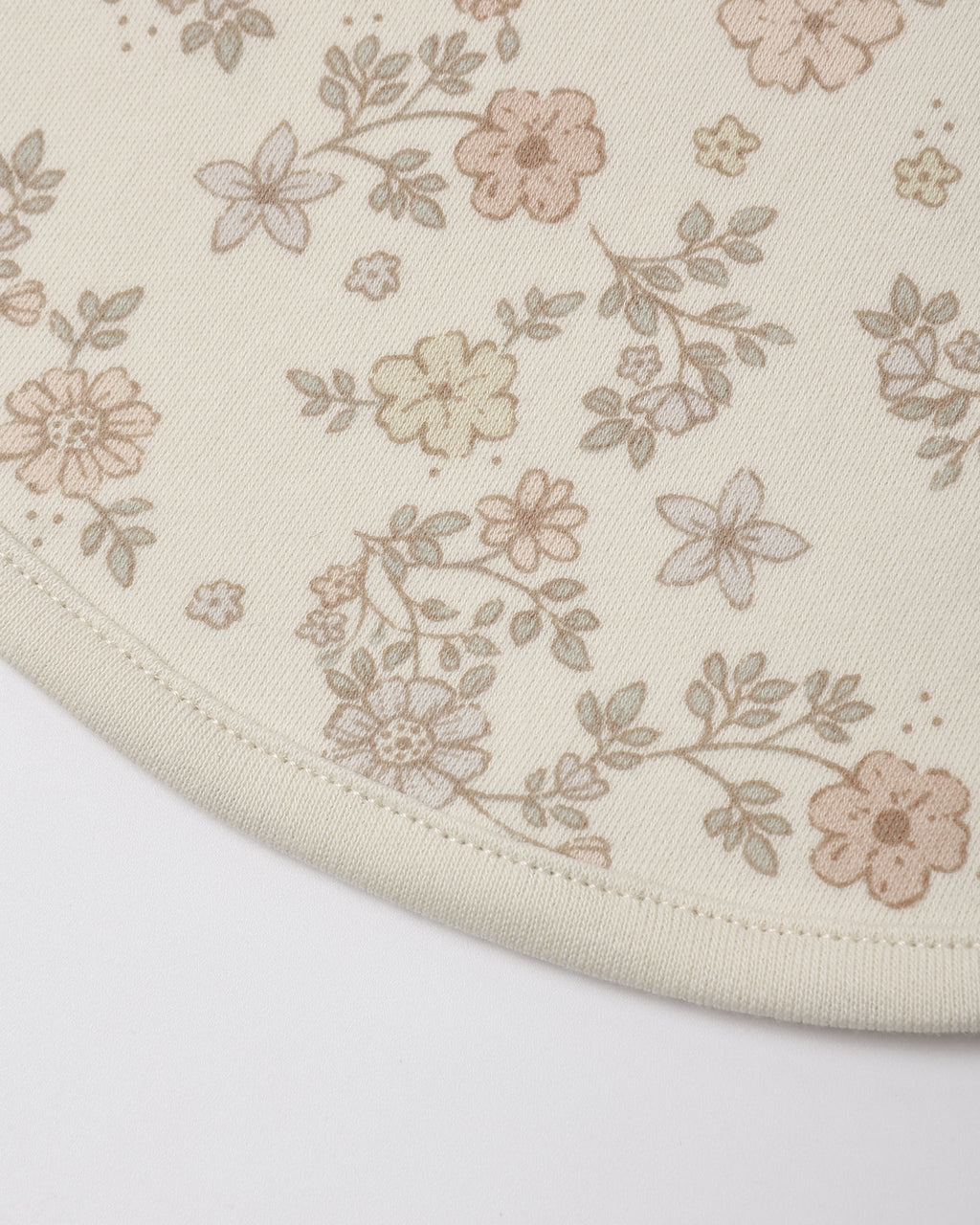 Quincy Mae Jersey Snap Bib, 2 Pack Floral Vine, Dusty Rose in DUSTY-ROSE