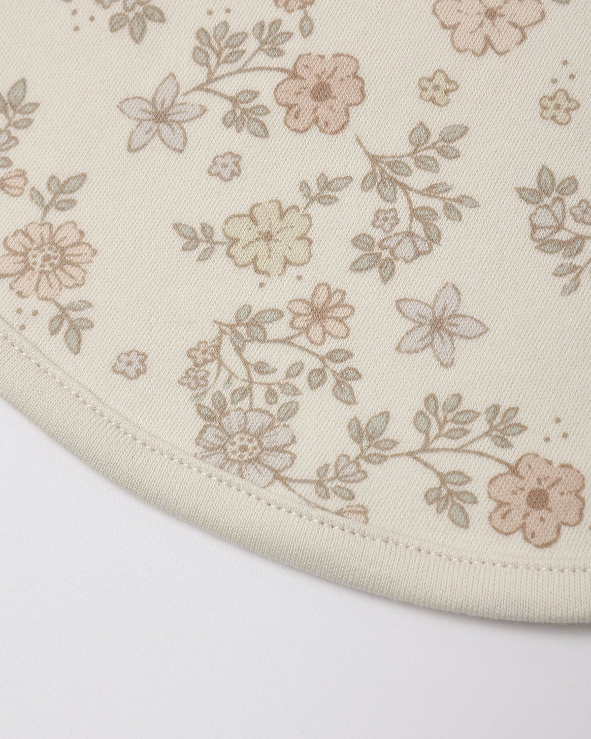Quincy Mae Jersey Snap Bib, 2 Pack Floral Vine, Dusty Rose in DUSTY-ROSE