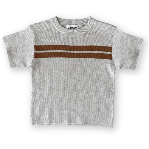 Grown - Twin Striped Ribbed Tee (GS25)