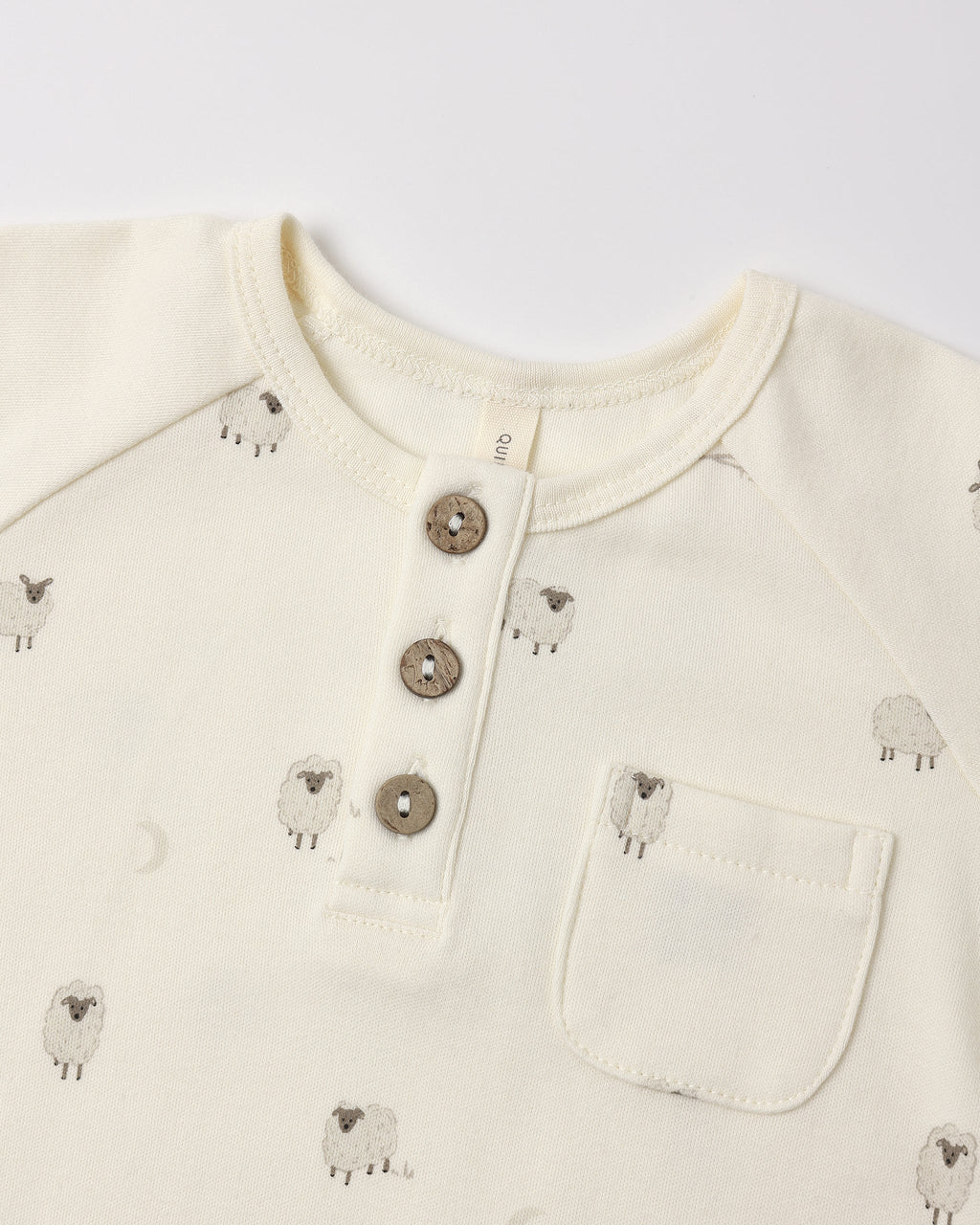 Quincy Mae Short Sleeve Jumpsuit Sheep in IVORY