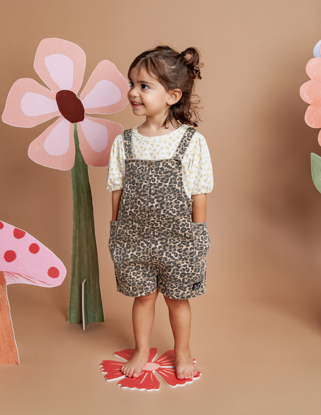 Animal Crackers Animal Overalls in PRINT
