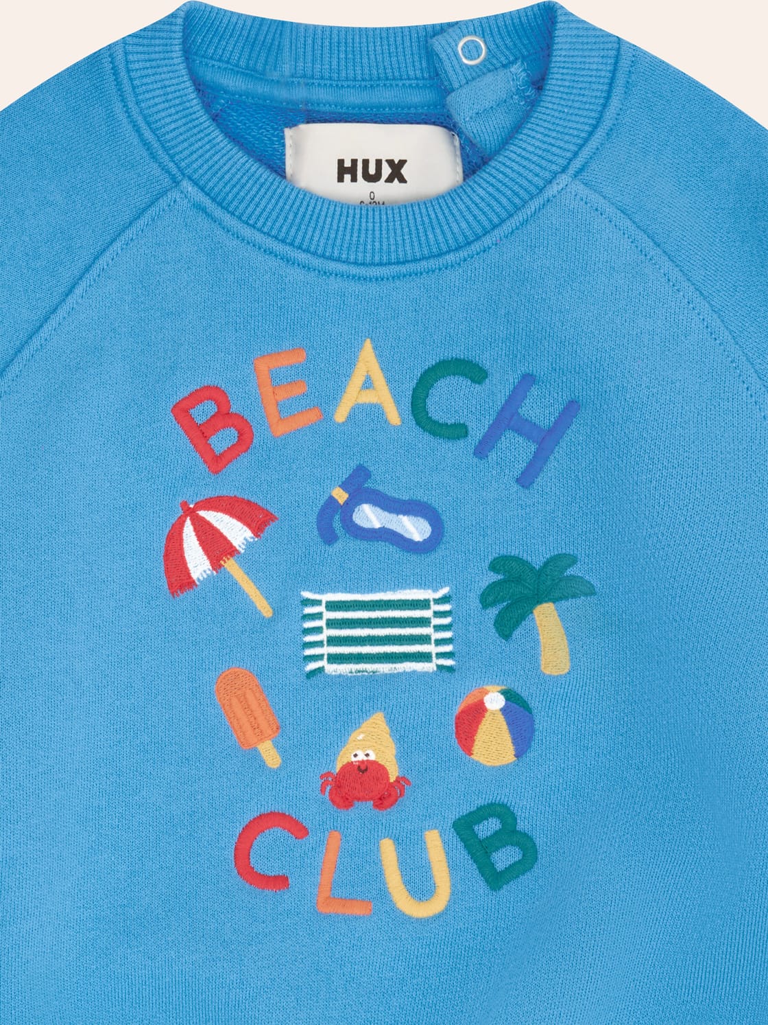 HUXBABY Beach Club Emb Sweatshirt in Single