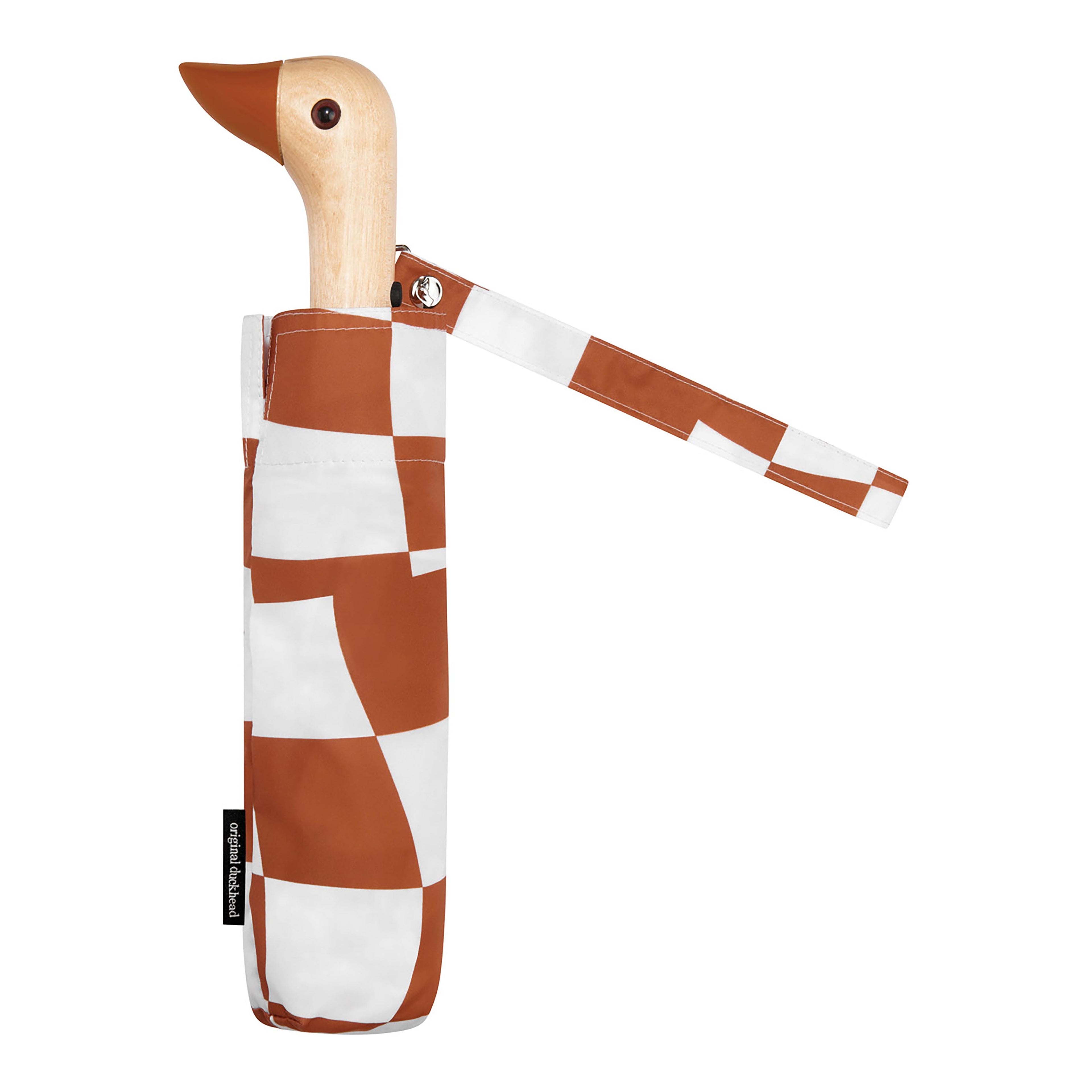 Original DuckHead Duck Umbrella Compact - Peanut Butter Checks in Single